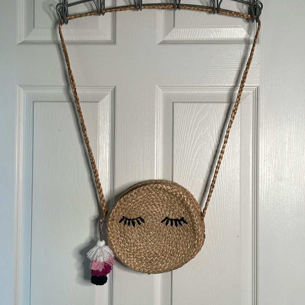 Shiraleah Chicago wink face crossbody handbag